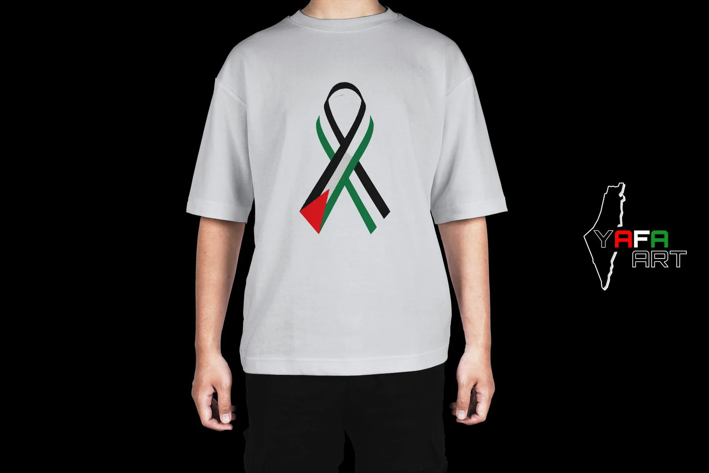 Unisex Oversized T-Shirt with Palestinian Logo