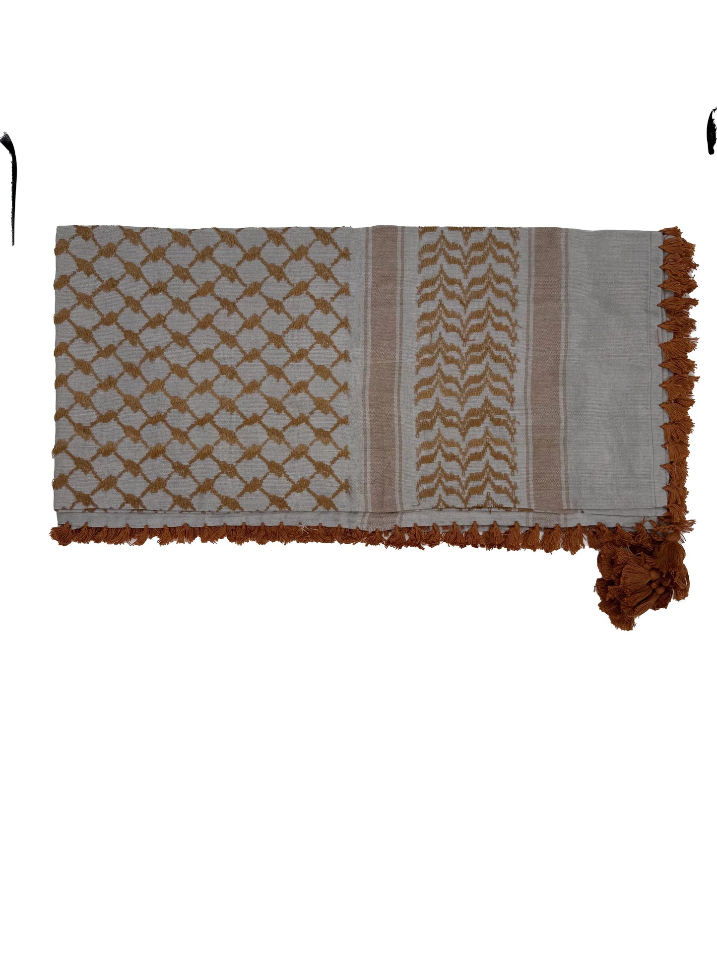 Kuffiyeh gris piedra y havan