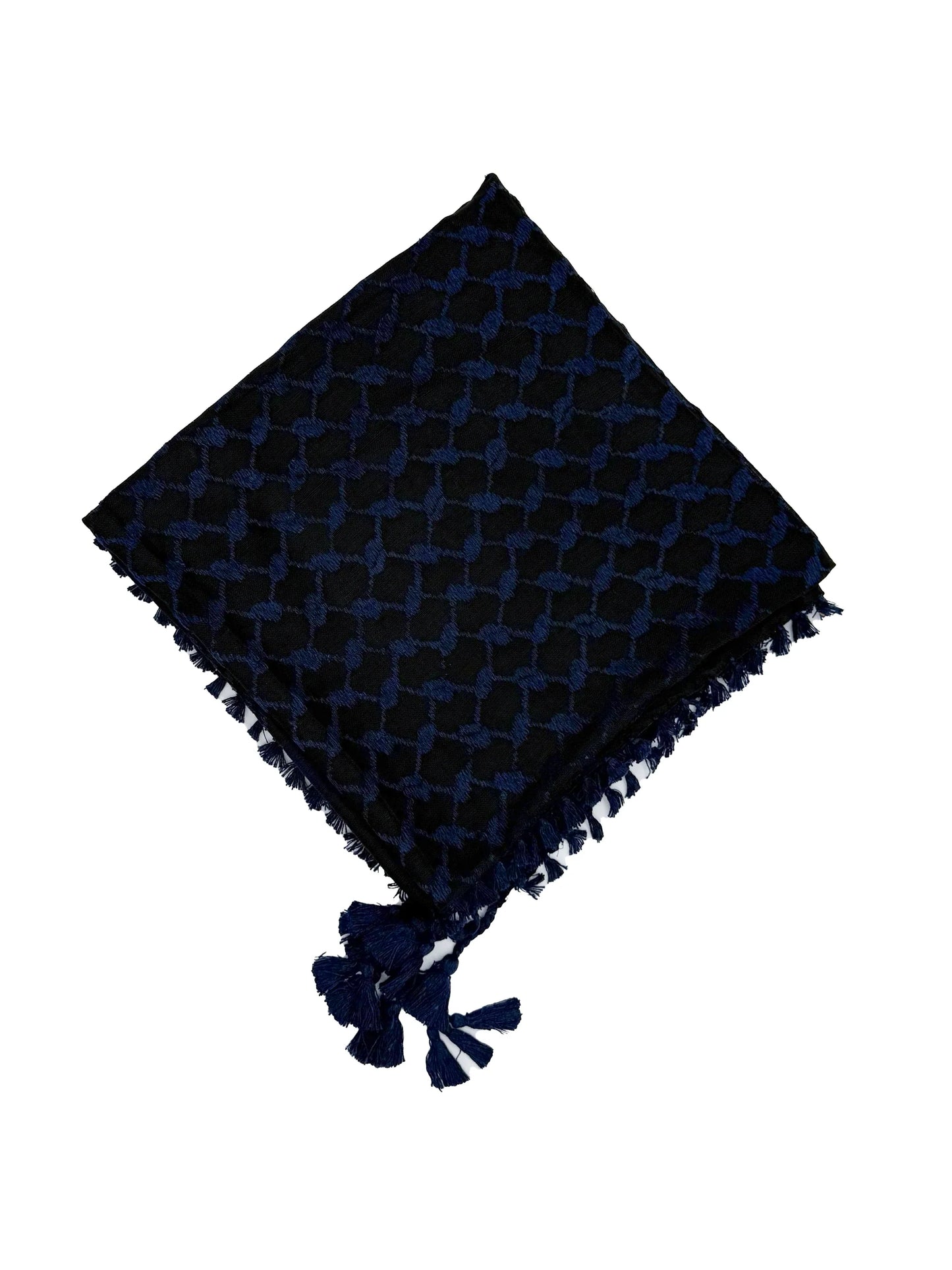 Kuffiyeh palestino negro y de la Marina Profunda