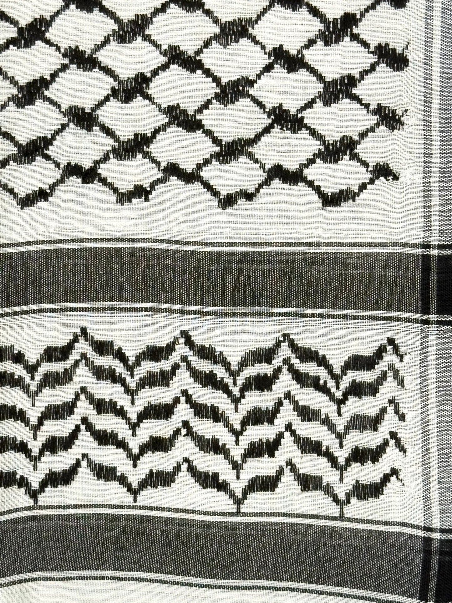 Silver X Black Palestinian Kuffiyeh