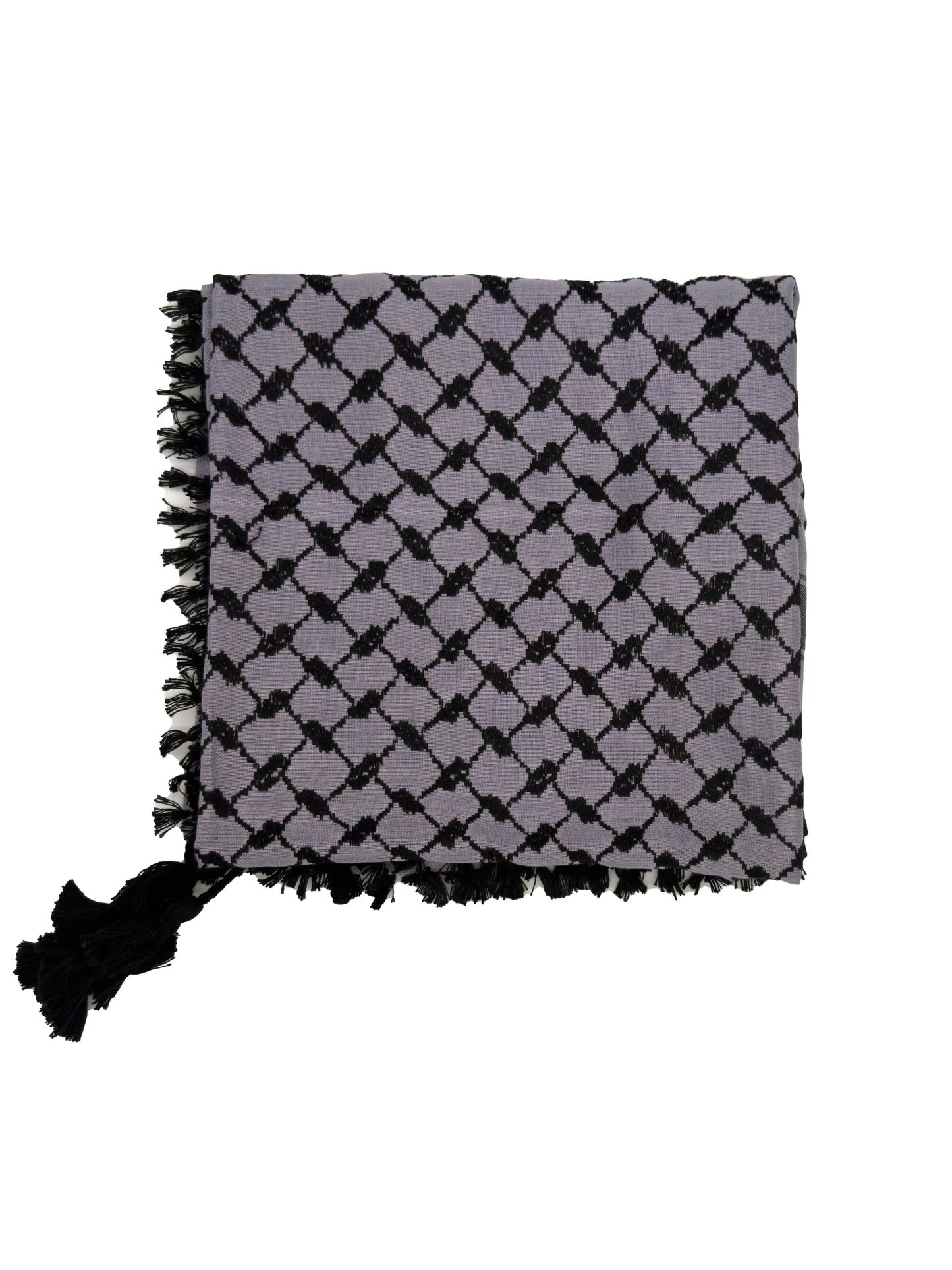 Light Purple x Black Palestinian Kuffiyeh