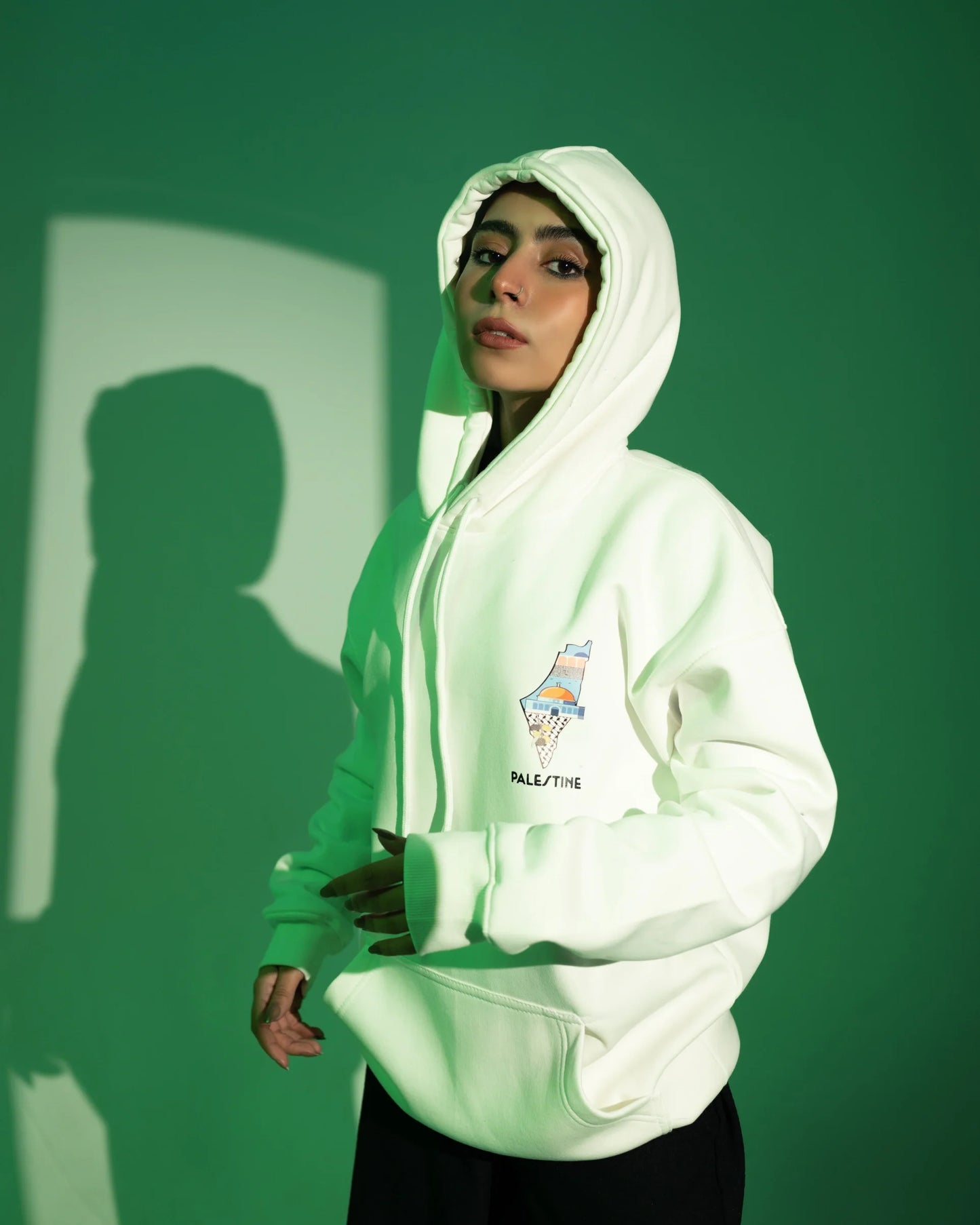 Hoodie Yafa with a traditional design
