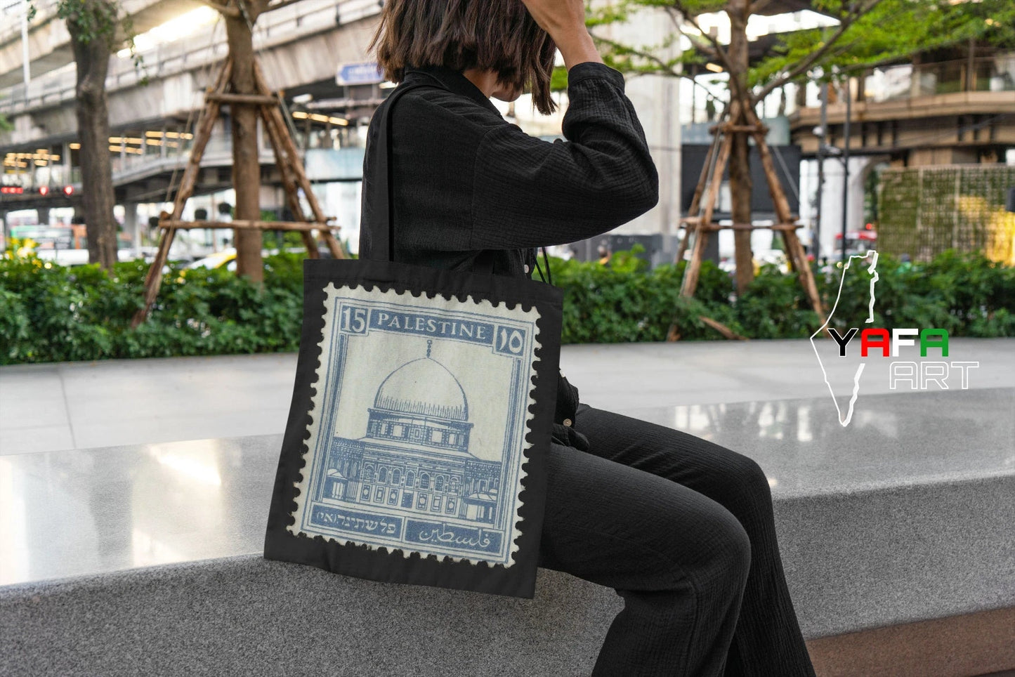 Tote bag Black Mosque