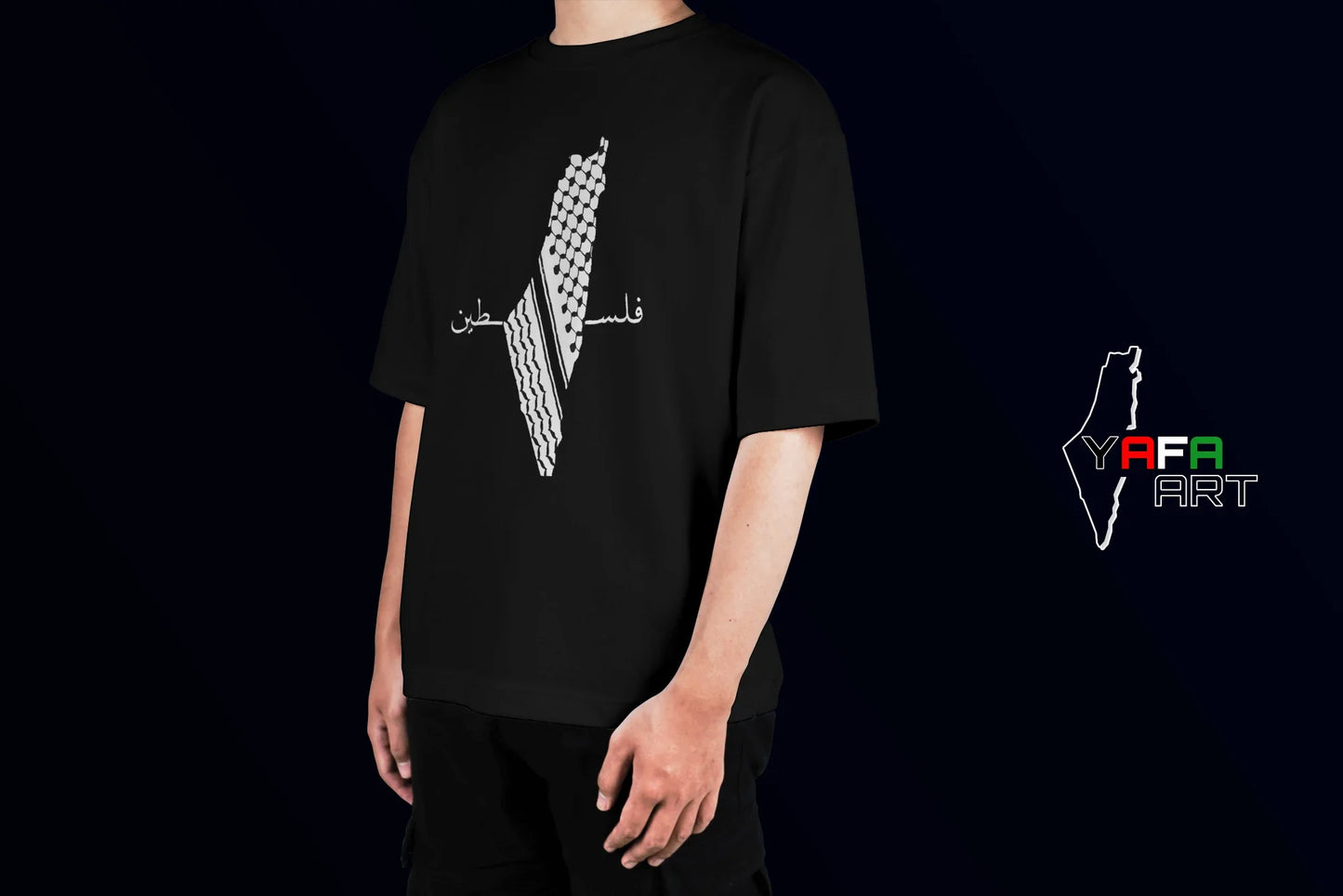 Unisex Oversized T-Shirt with Palestinian Logo