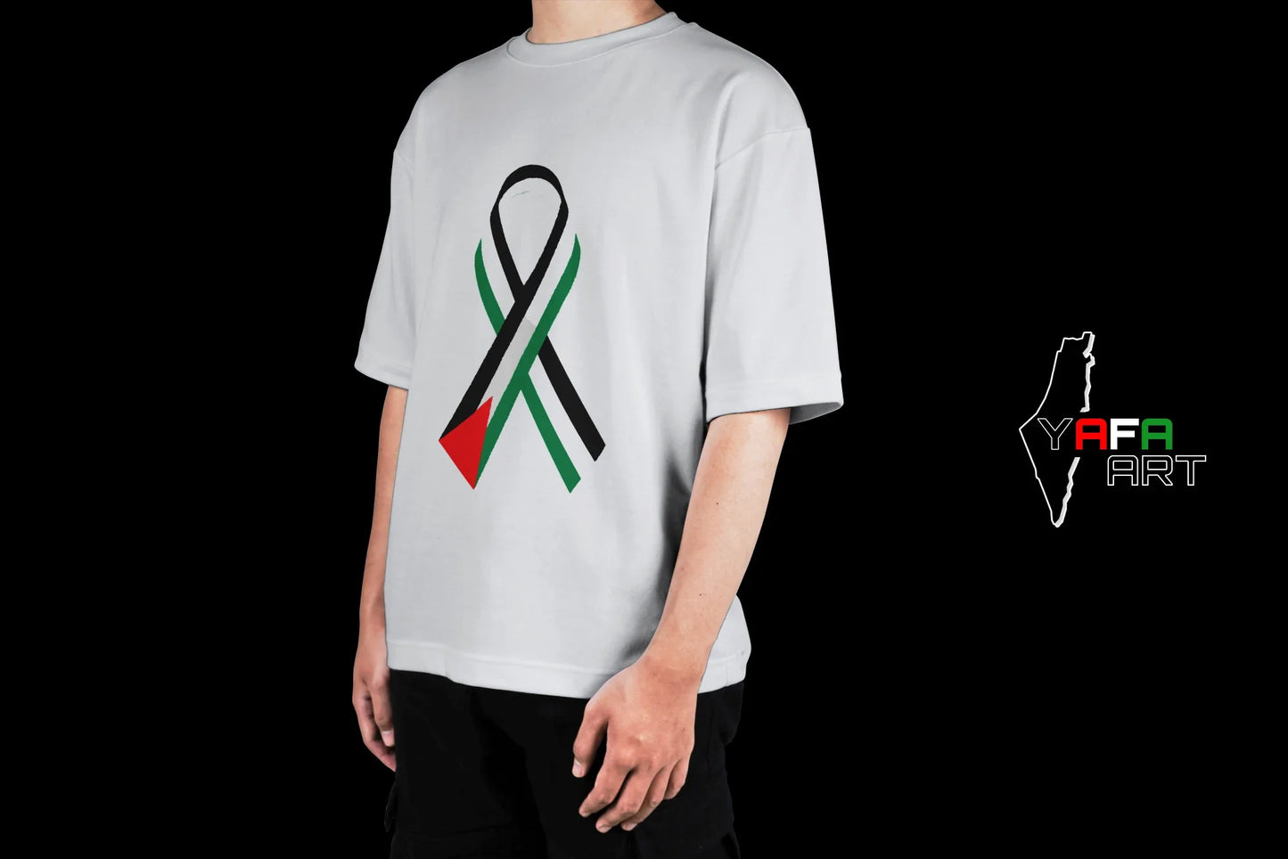 Unisex Oversized T-Shirt with Palestinian Logo