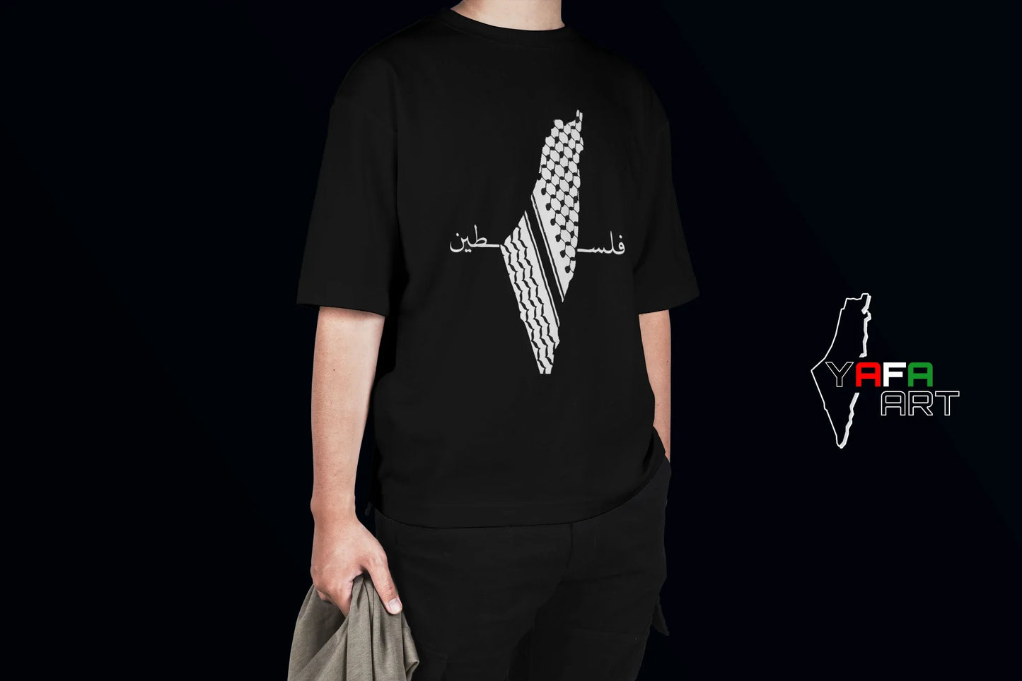 Unisex Oversized T-Shirt with Palestinian Logo