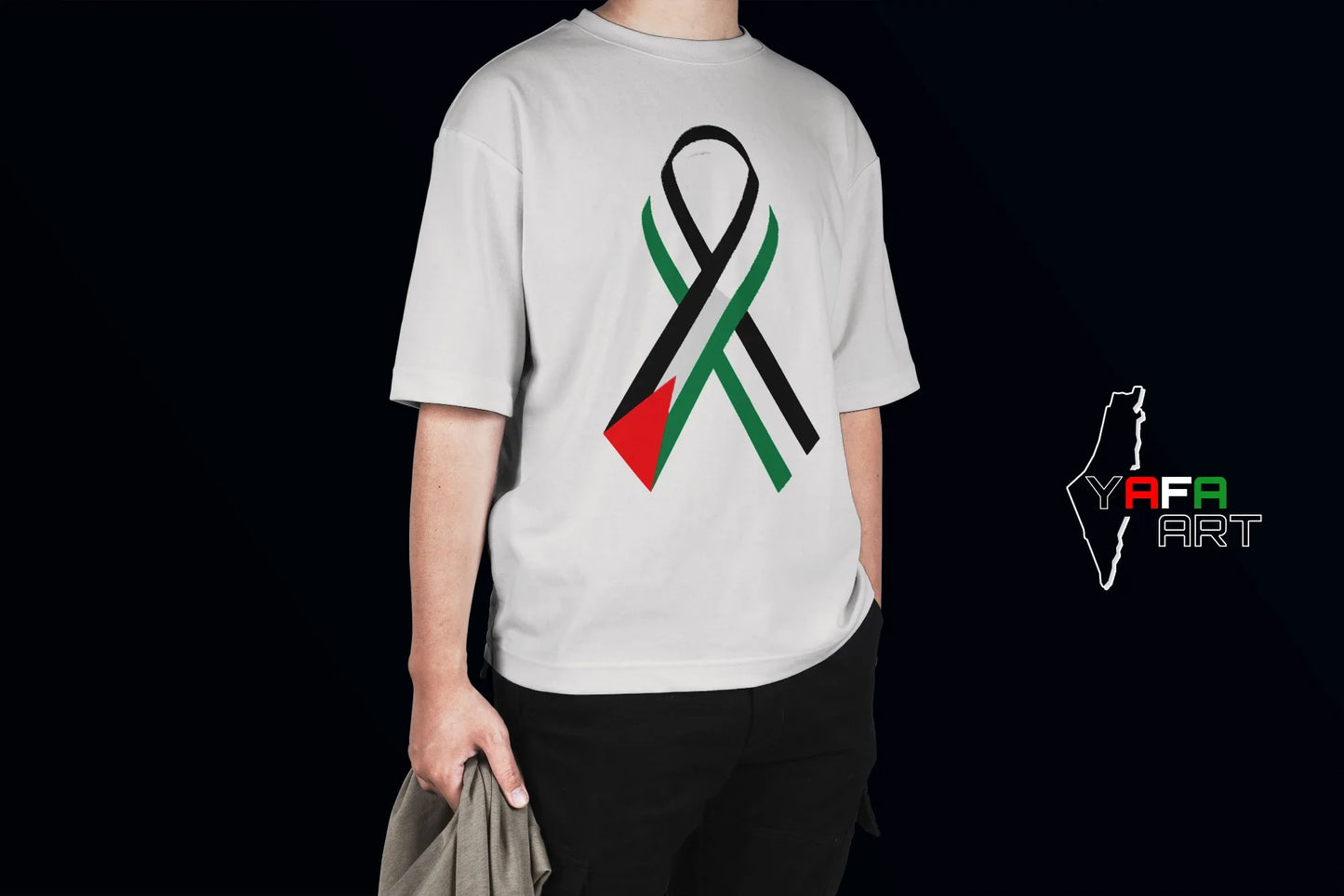 Unisex Oversized T-Shirt with Palestinian Logo