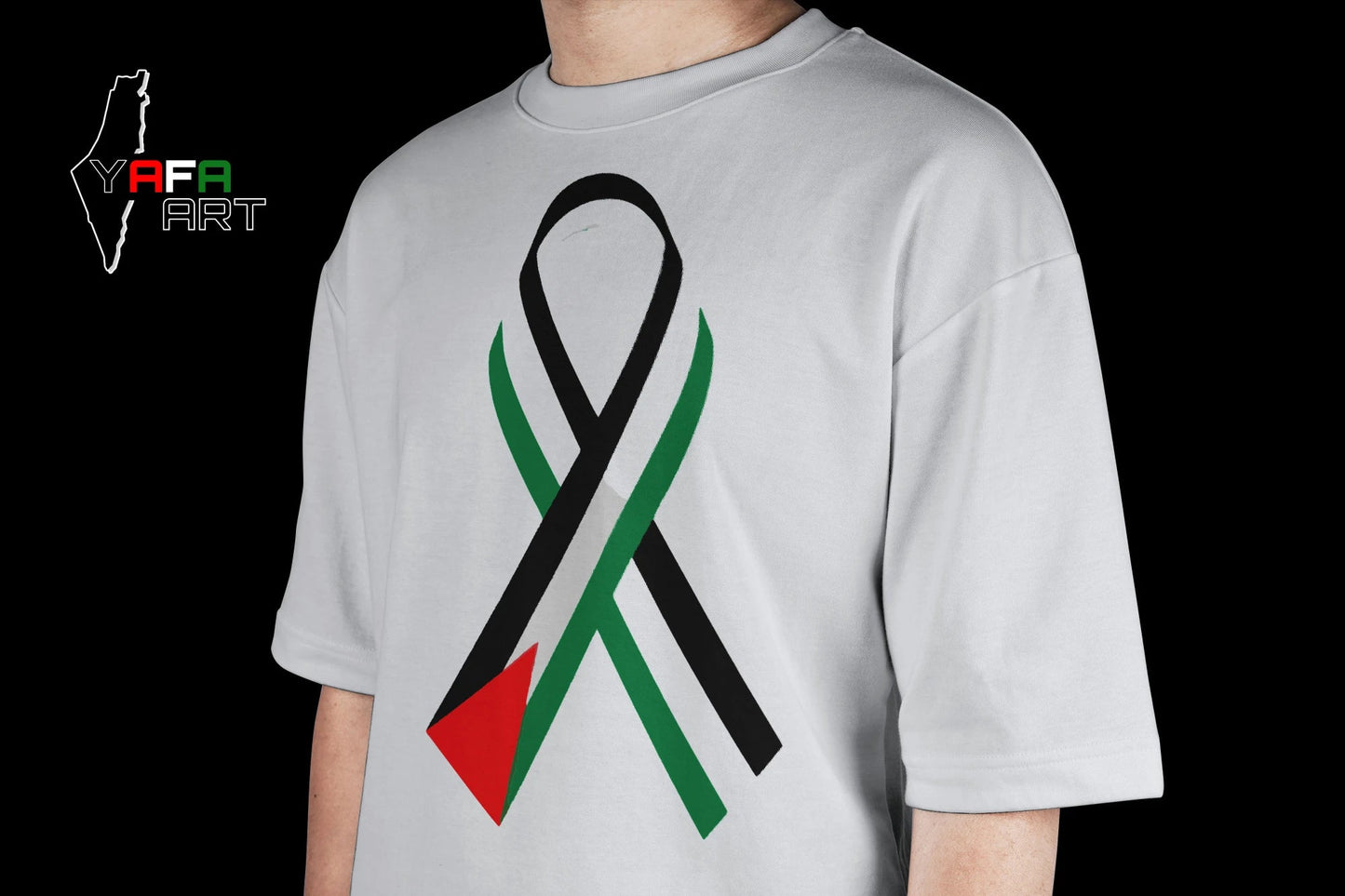 Unisex Oversized T-Shirt with Palestinian Logo