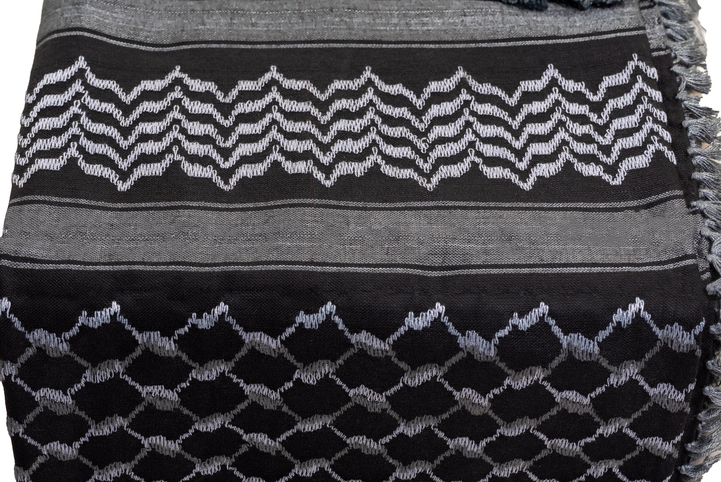 Black X Silver Palestinian Kuffiyeh