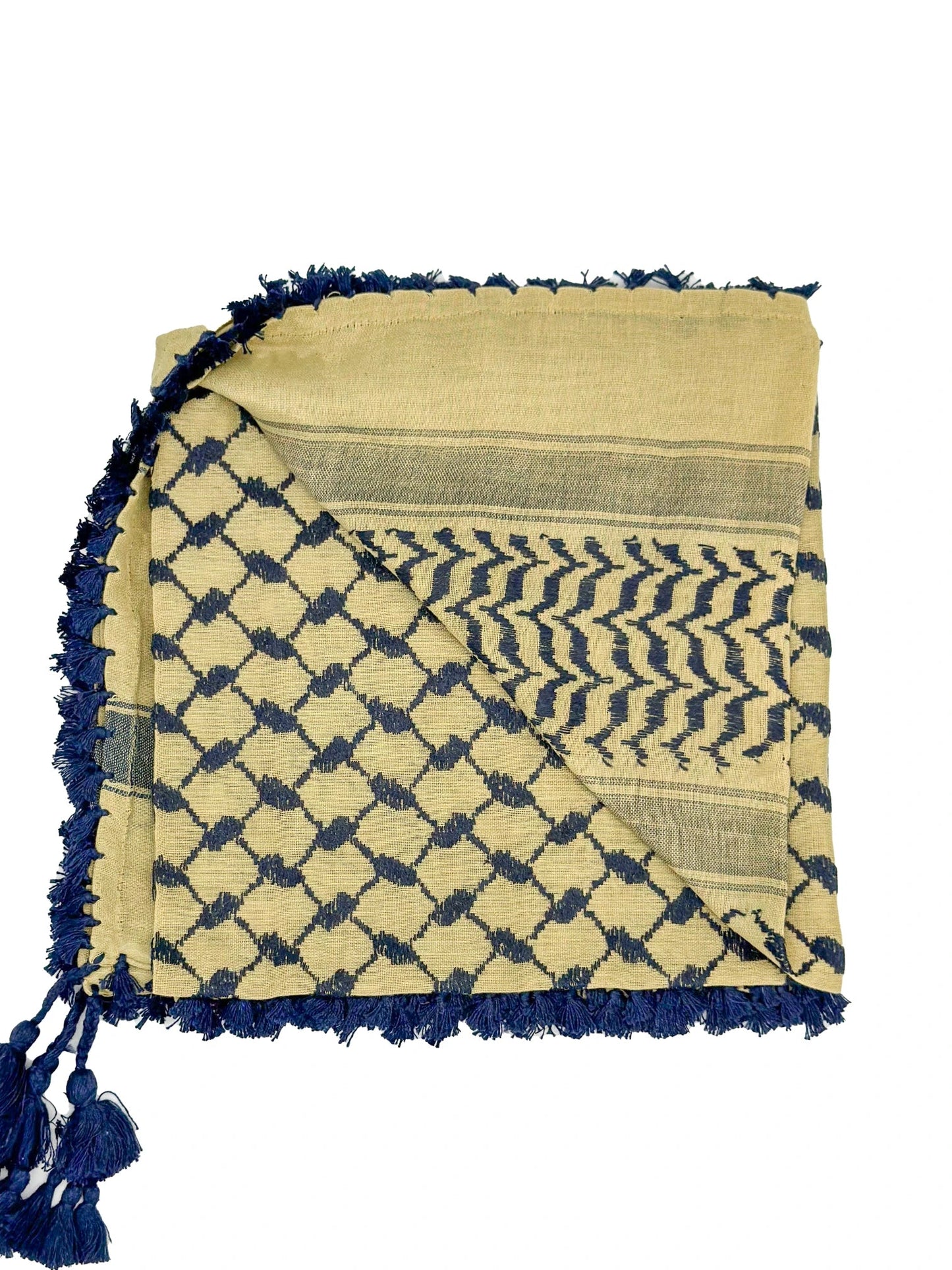 Kuffiyeh palestino azul marino Desert X
