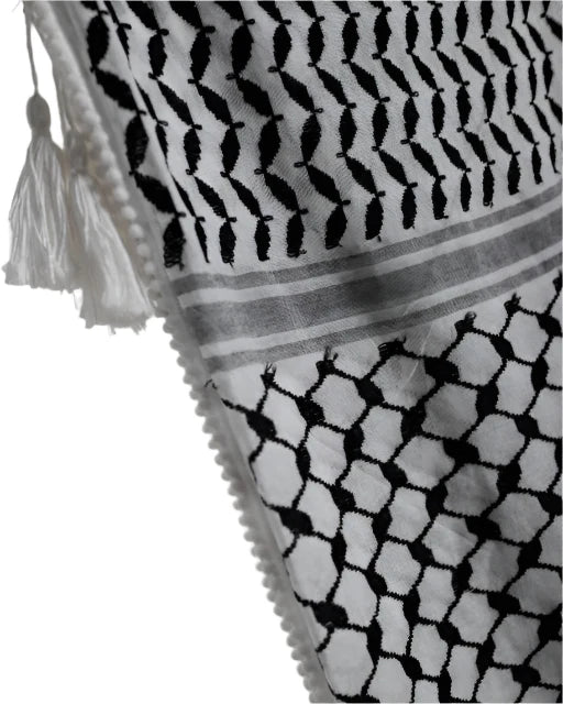 Original Black x White Palestinian Kuffiyeh
