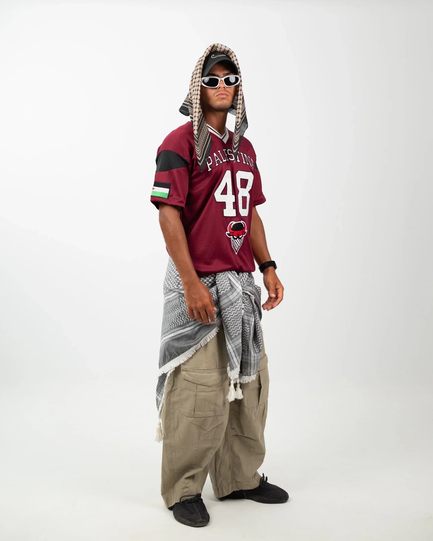 Palestine 48 Game Jersey — Burgundy