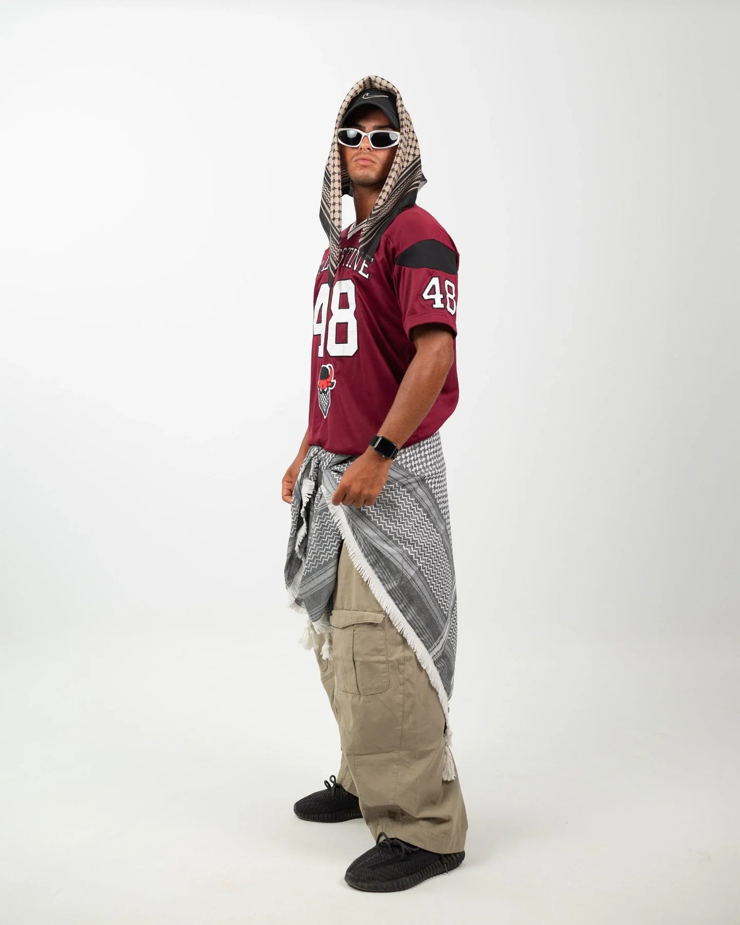 Palestine 48 Game Jersey — Burgundy