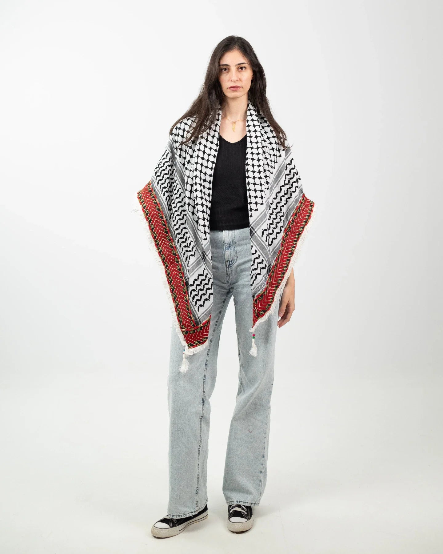 The Road Home — Tatreez-Stripe Kuffiyeh