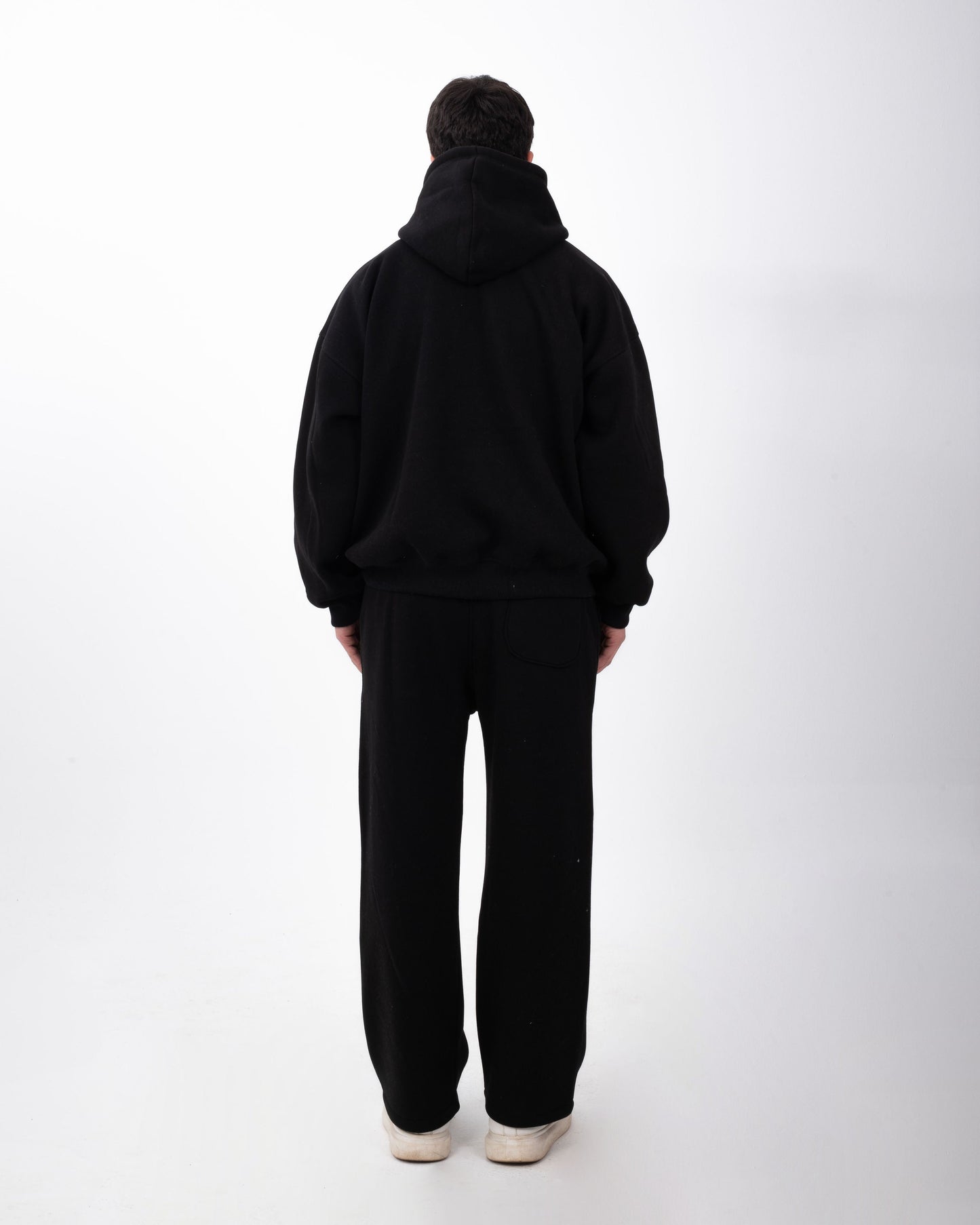 YAFA MIDNIGHT BLACK STITCHED HOODIE – RESPECT EXISTENCE EDITION