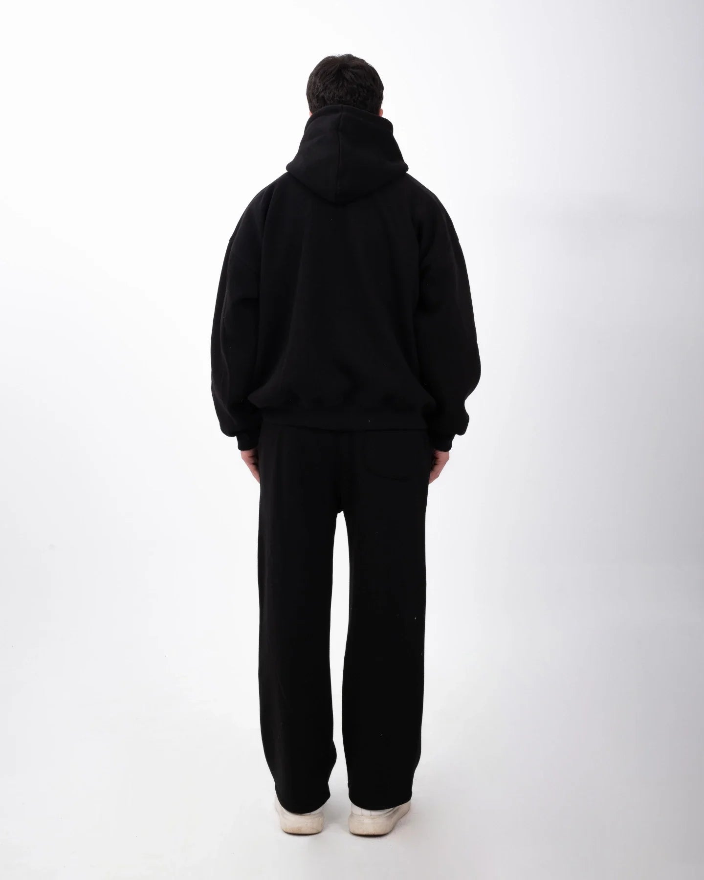 YAFA STITCHED MIDNIGHT BLACK SWEATPANTS – RESPECT EXISTENCE EDITION