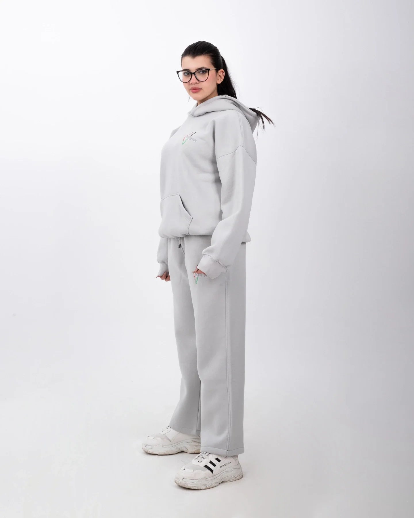 YAFA CLOUD GREY STITCHED SWEATPANTS – RESPECT EXISTENCE EDITION