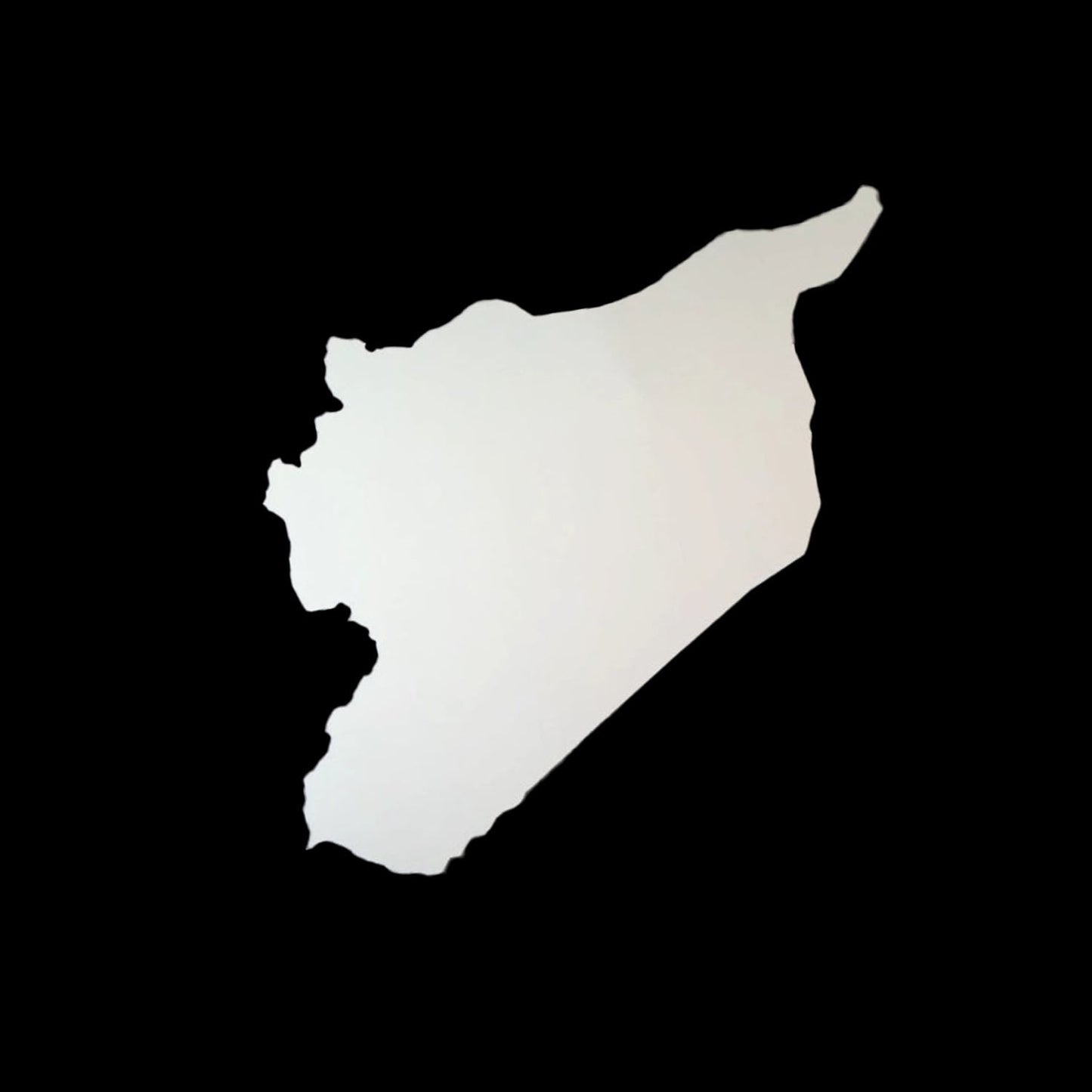 Mirror of the map of Syria