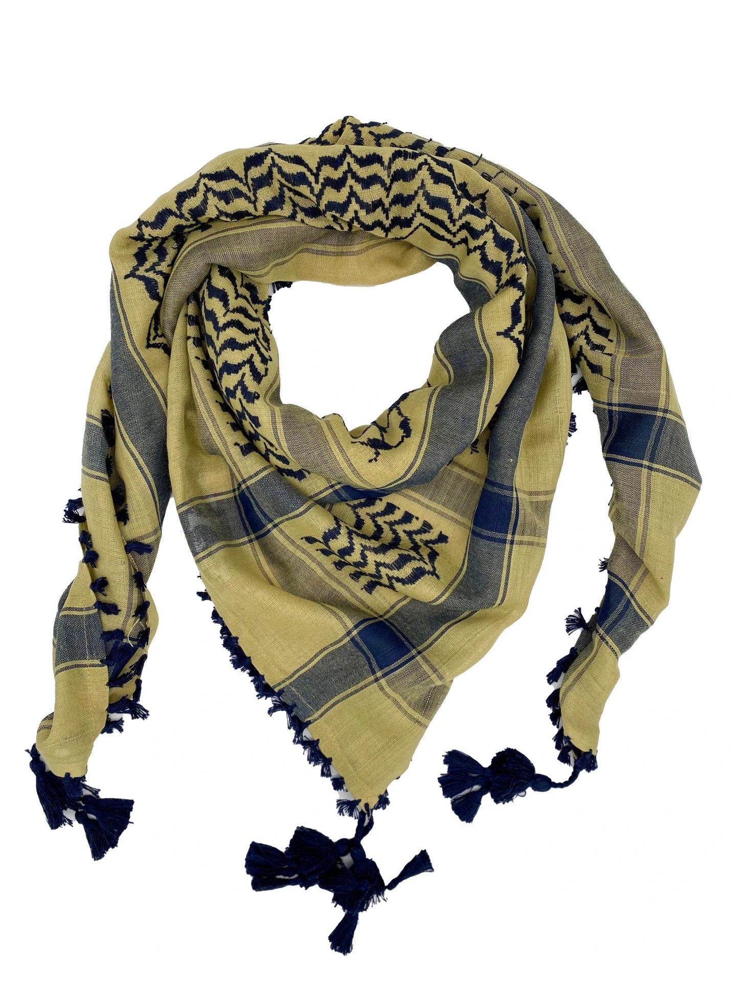 Kuffiyeh palestino azul marino Desert X