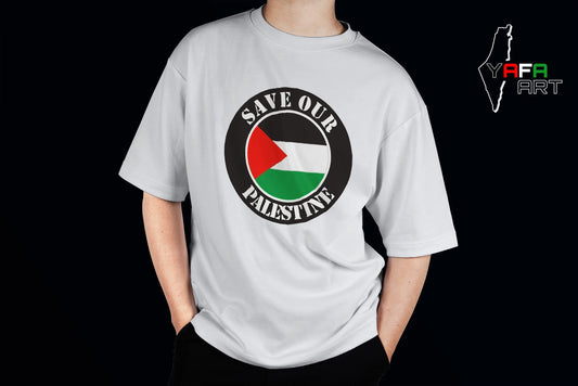 Unisex Oversized T-Shirt with Palestinian Logo