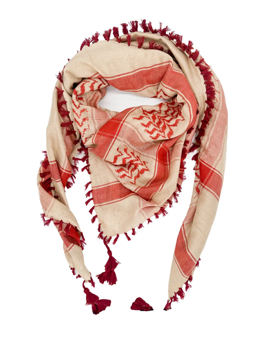 Desert X Red Palestinian kuffyah