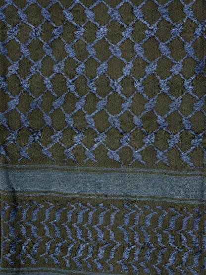Kuffiyeh palestino negro y de la Marina Profunda