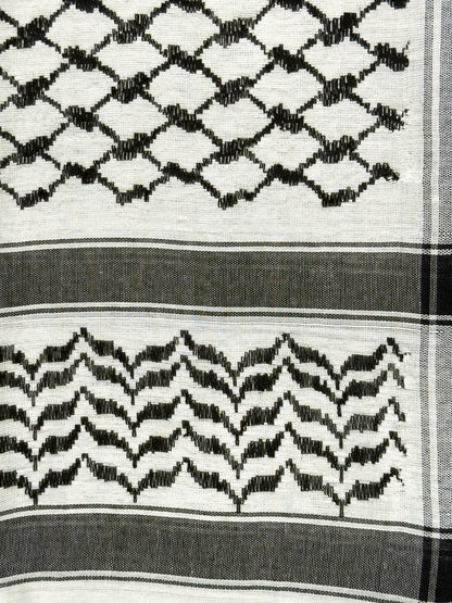 Silver X Black Palestinian Kuffiyeh