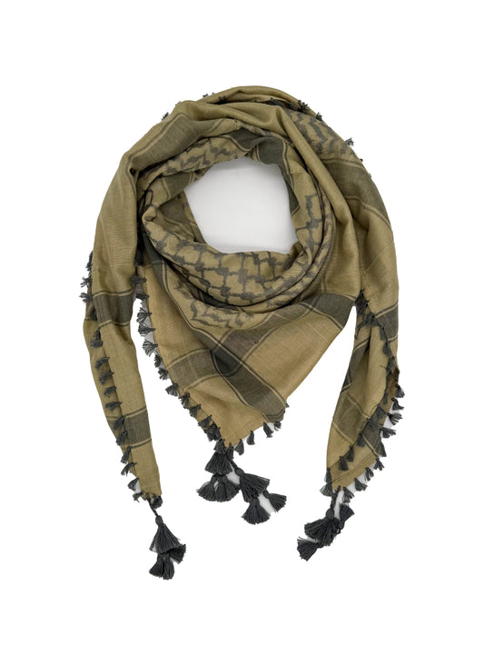 Desert x Silver Grey Palestinian Kuffiyeh