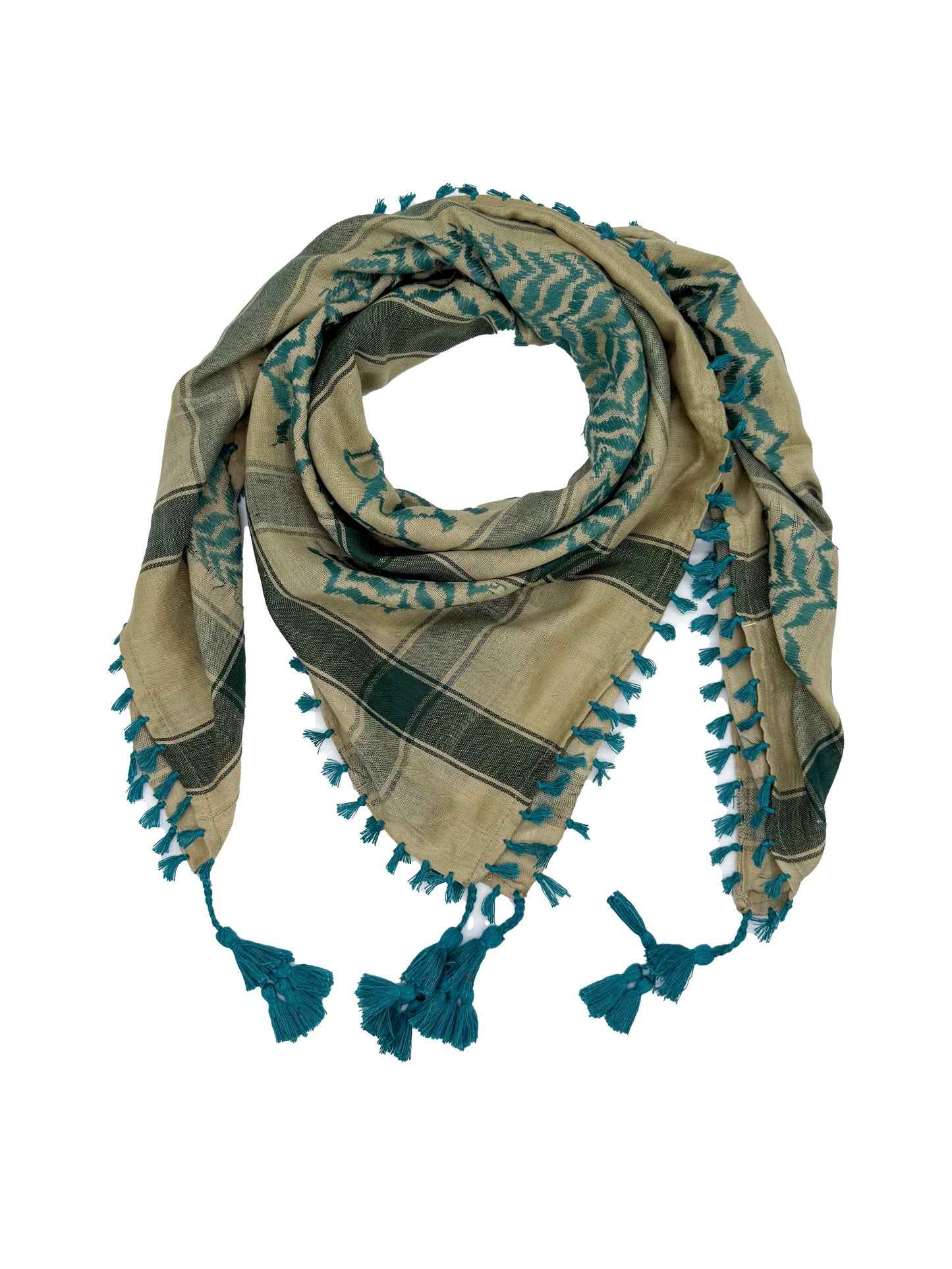 Desert x Cyan Palestinian Kuffiyeh