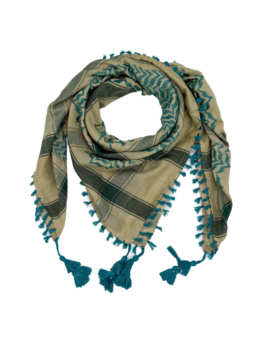 Desert x Cyan Palestinian Kuffiyeh