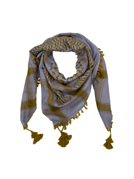 Light Purple X Gold Palestinian Kuffiyeh