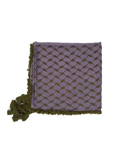 Light Purple x Olive Palestinian Kuffiyeh