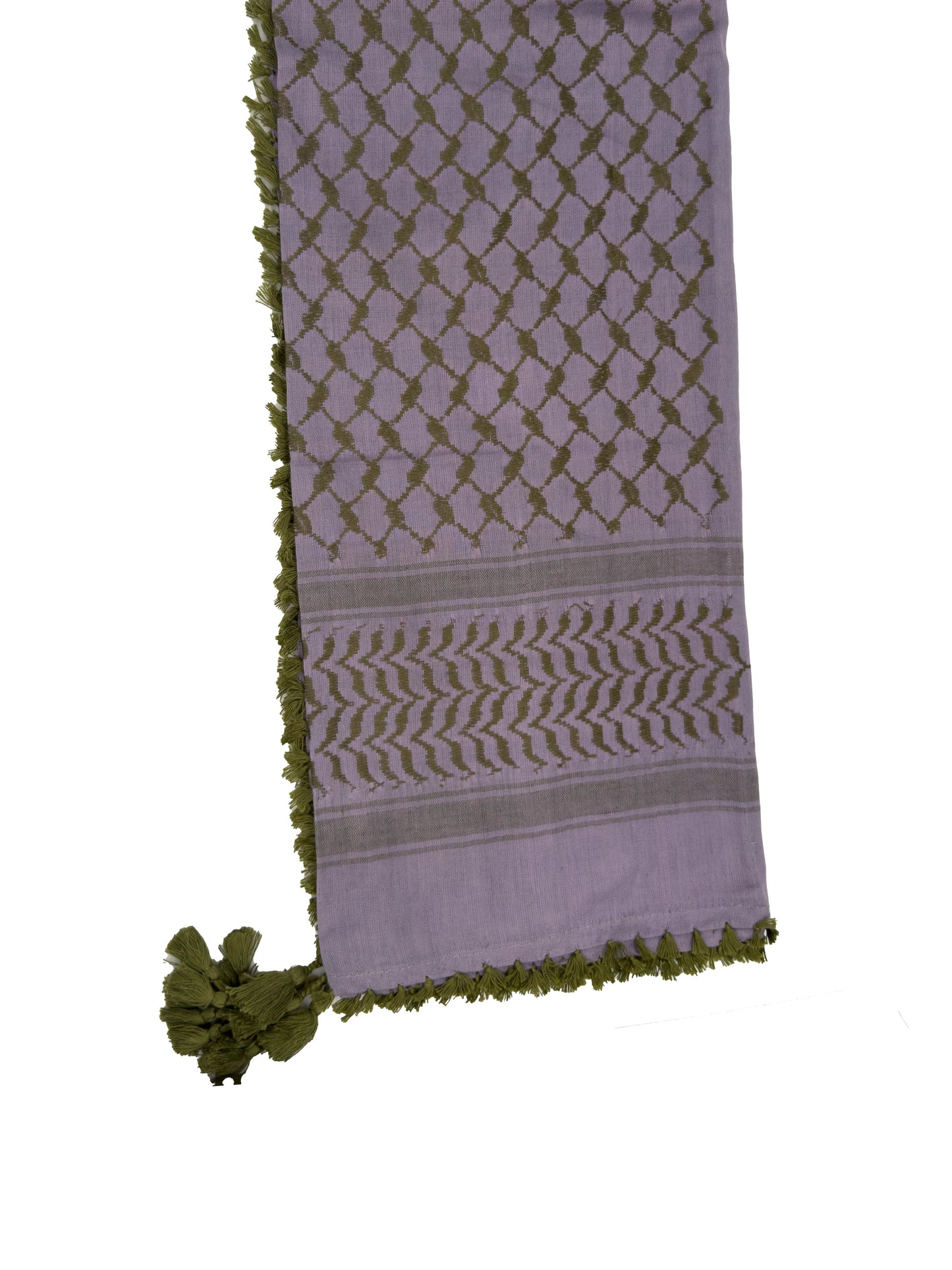 Light Purple x Olive Palestinian Kuffiyeh