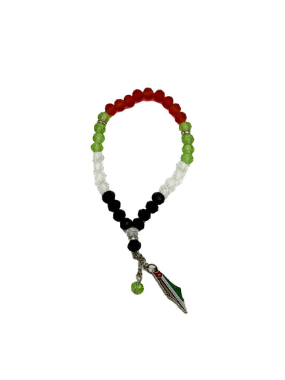 Flag in Our Hands – Palestine Misbaha Bracelet