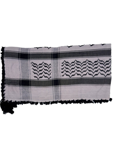 Silver x Black Palestinian Kuffiyeh