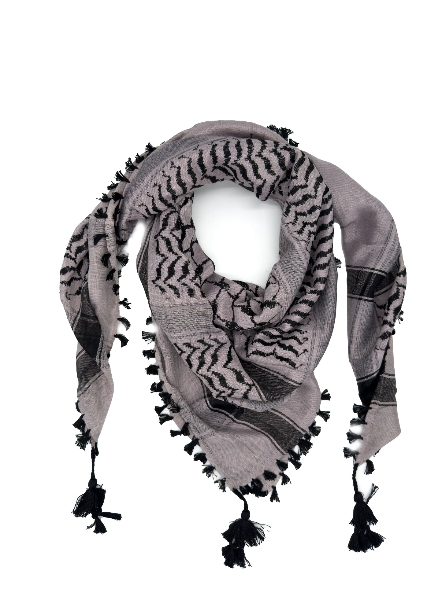 Silver x Black Palestinian Kuffiyeh
