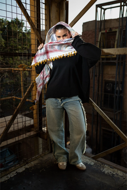 The Yafa Color Palette Kuffiyeh — Ivory Base - Limited Edition