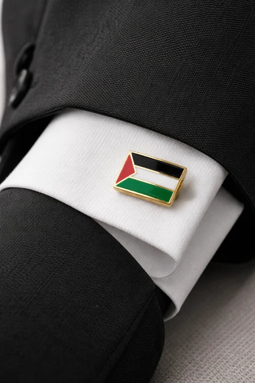 Palestine Flag Pin (Stainless Steel)