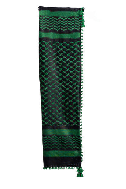 Authentic Green and Black Palestinian Keffiyeh