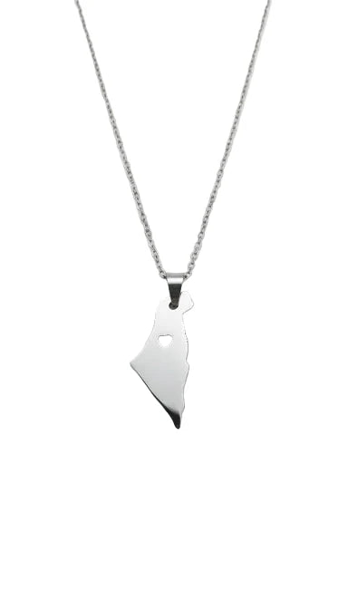 Collier Cœur de Palestine - Collection Love &amp; Land