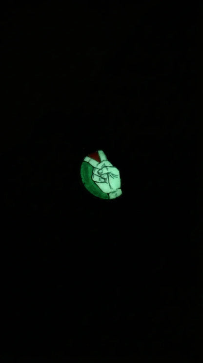 Palestine Victory – Glow-in-the-Dark Beaded Bracelet