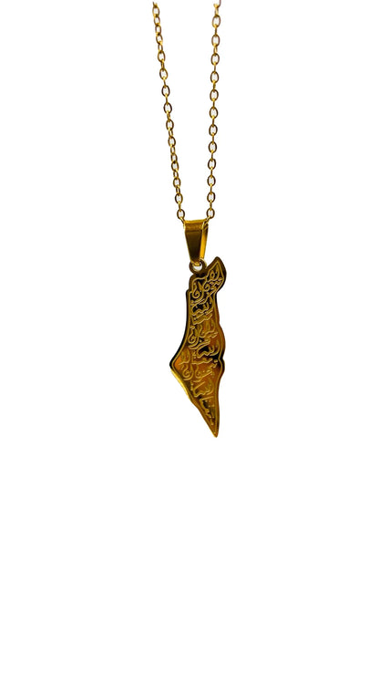 Divine Comfort Palestine Necklace - La Tahzan Collection