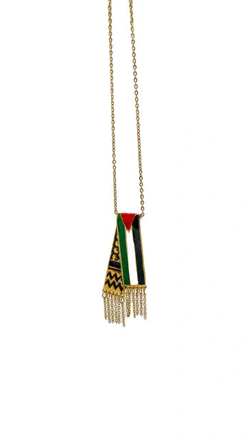 Keffiyeh Necklace — Gold (Stainless Steel)