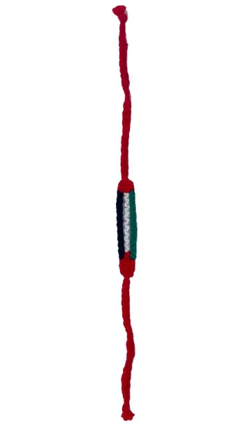 Handmade Palestinian Flag Crochet Bracelet