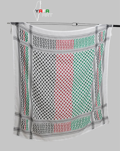 Palestine Flag Kuffiyeh — Yafa Originals