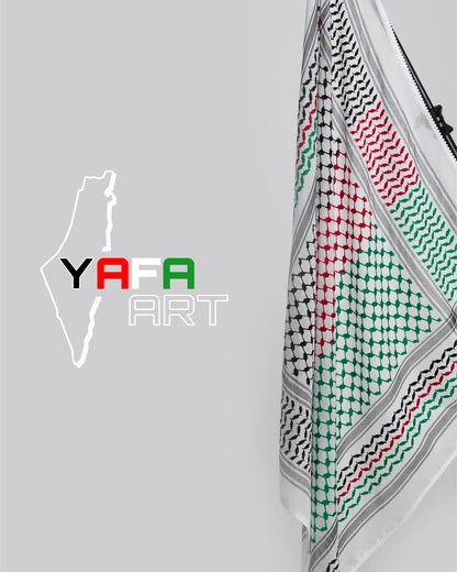 Palestine Flag Kuffiyeh — Yafa Originals