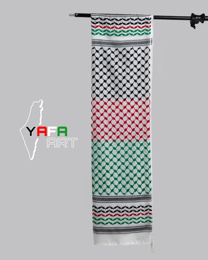 Palestine Flag Kuffiyeh — Yafa Originals
