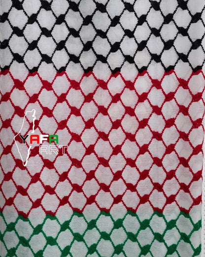 Palestine Flag Kuffiyeh — Yafa Originals
