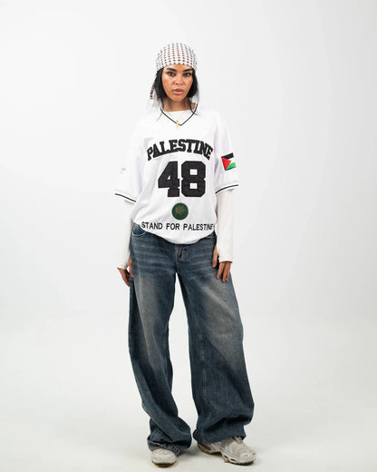 Olive Roots — 48 Game Jersey — Black & White