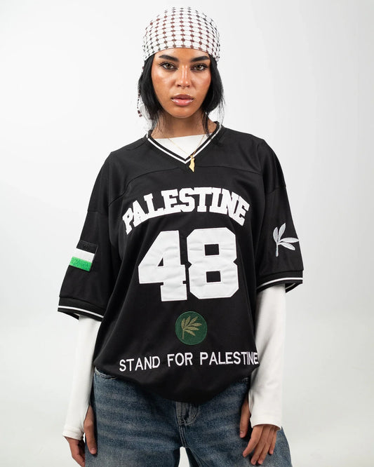 Olive Roots — 48 Game Jersey — Black & White